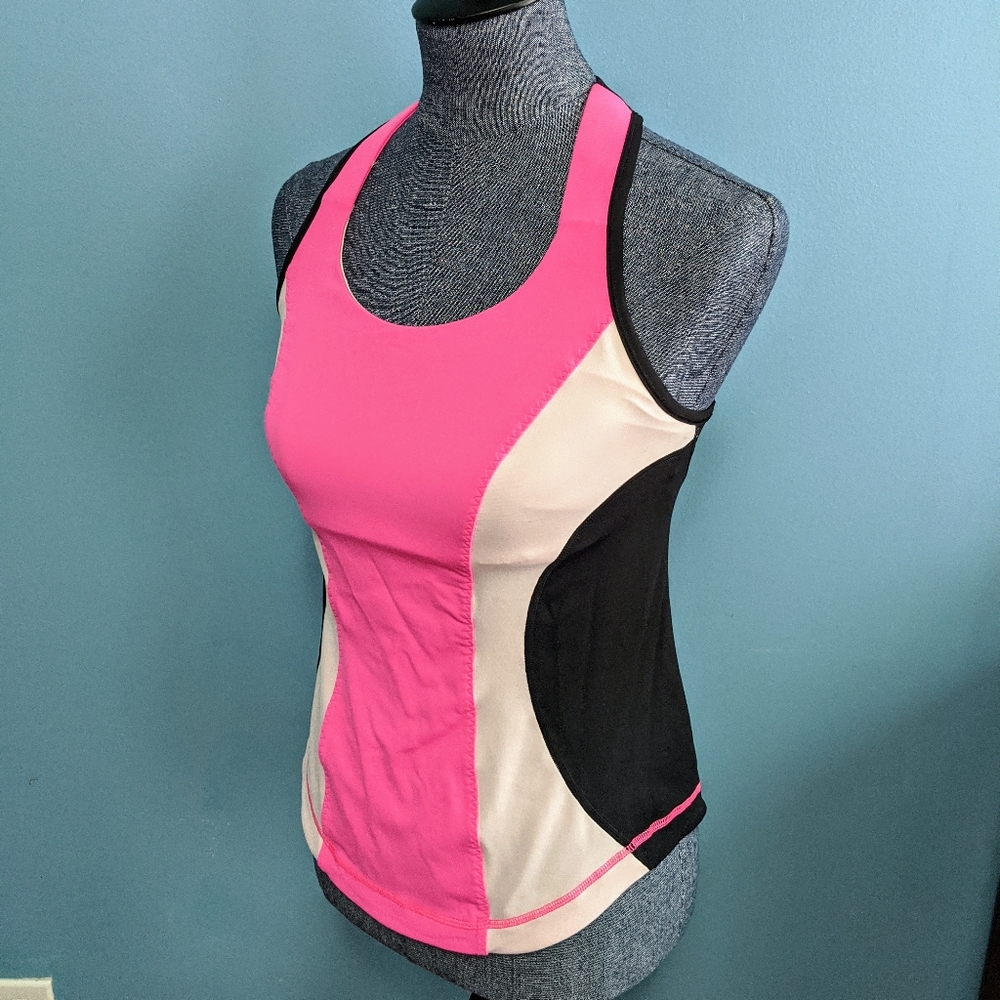 Lululemon Pink Runner's Tank Phone Pocket